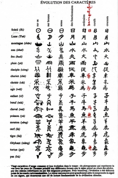 Evolution des caractères chinois