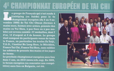 4ème championnat européen de taichi